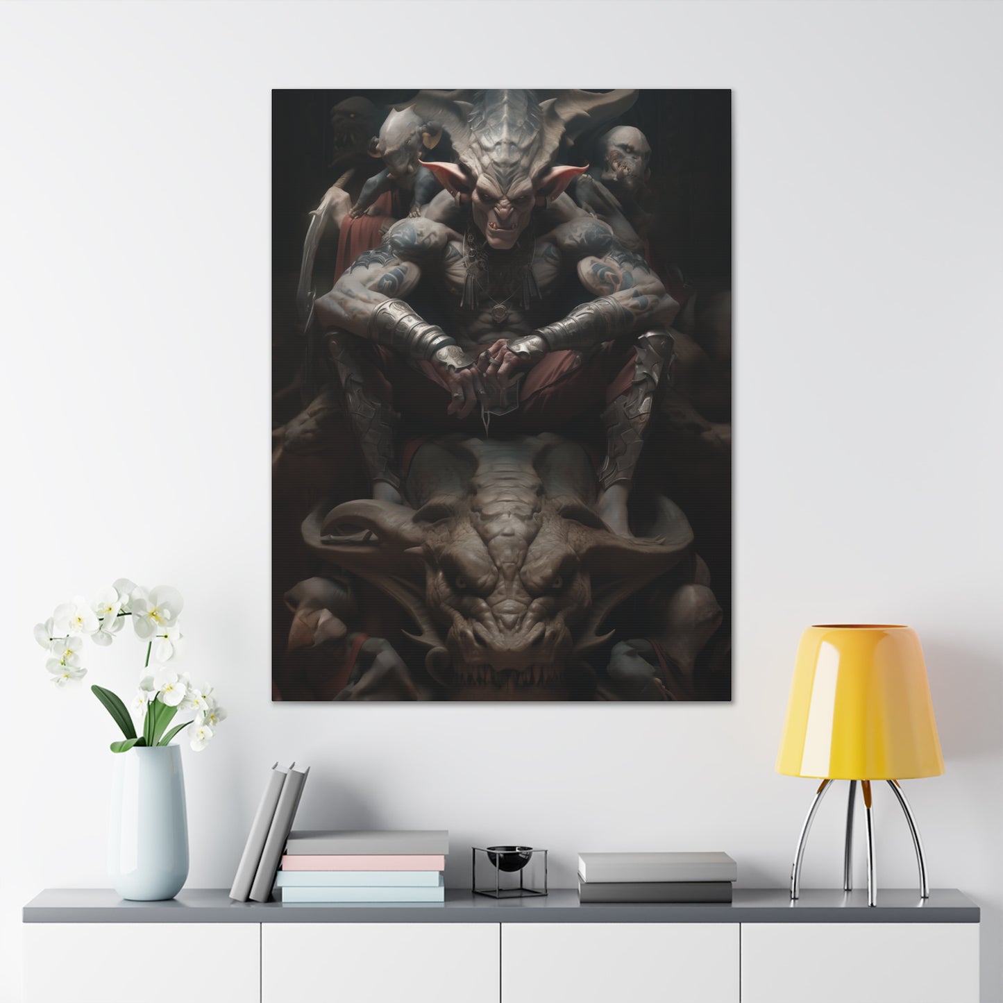 "Draconian Goblin King" Canvas Stretched, 0.75" - Print