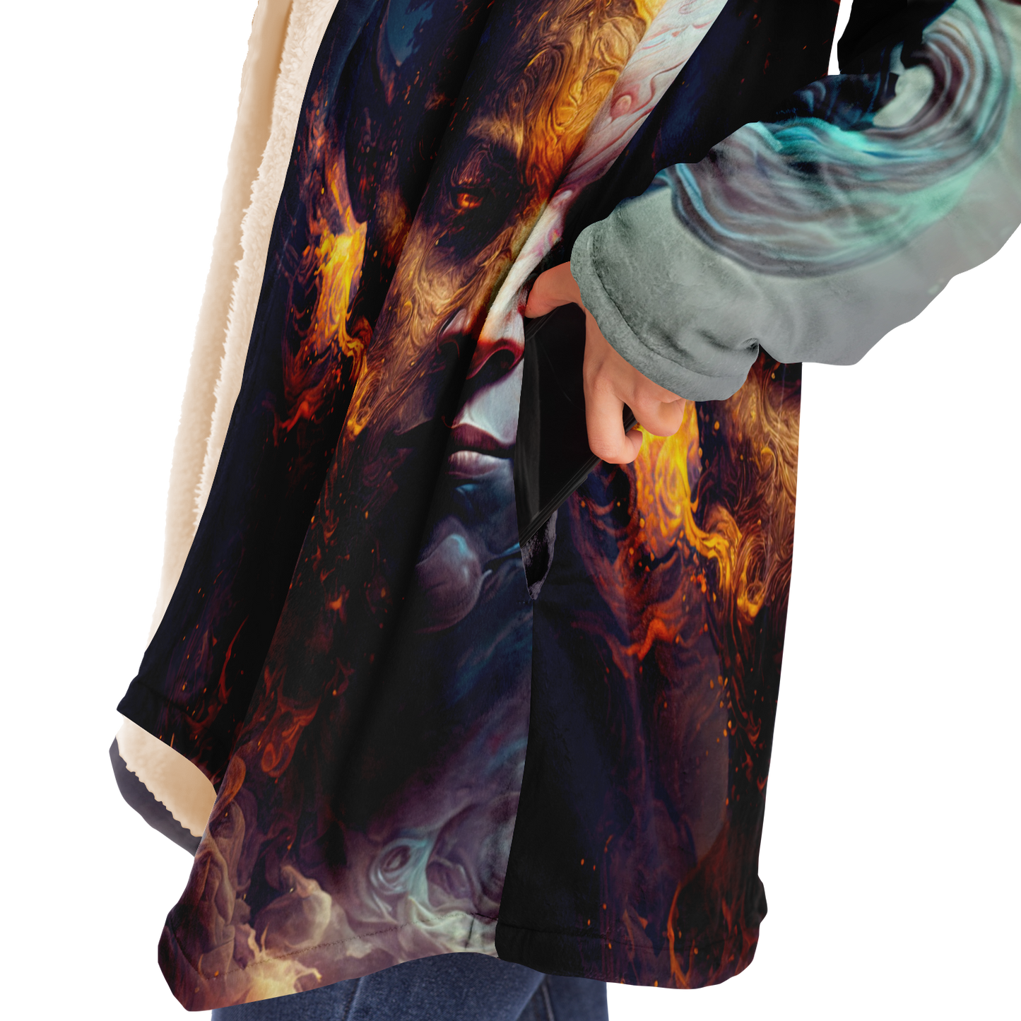 Minotaur Dreaming Microfleece Cloak