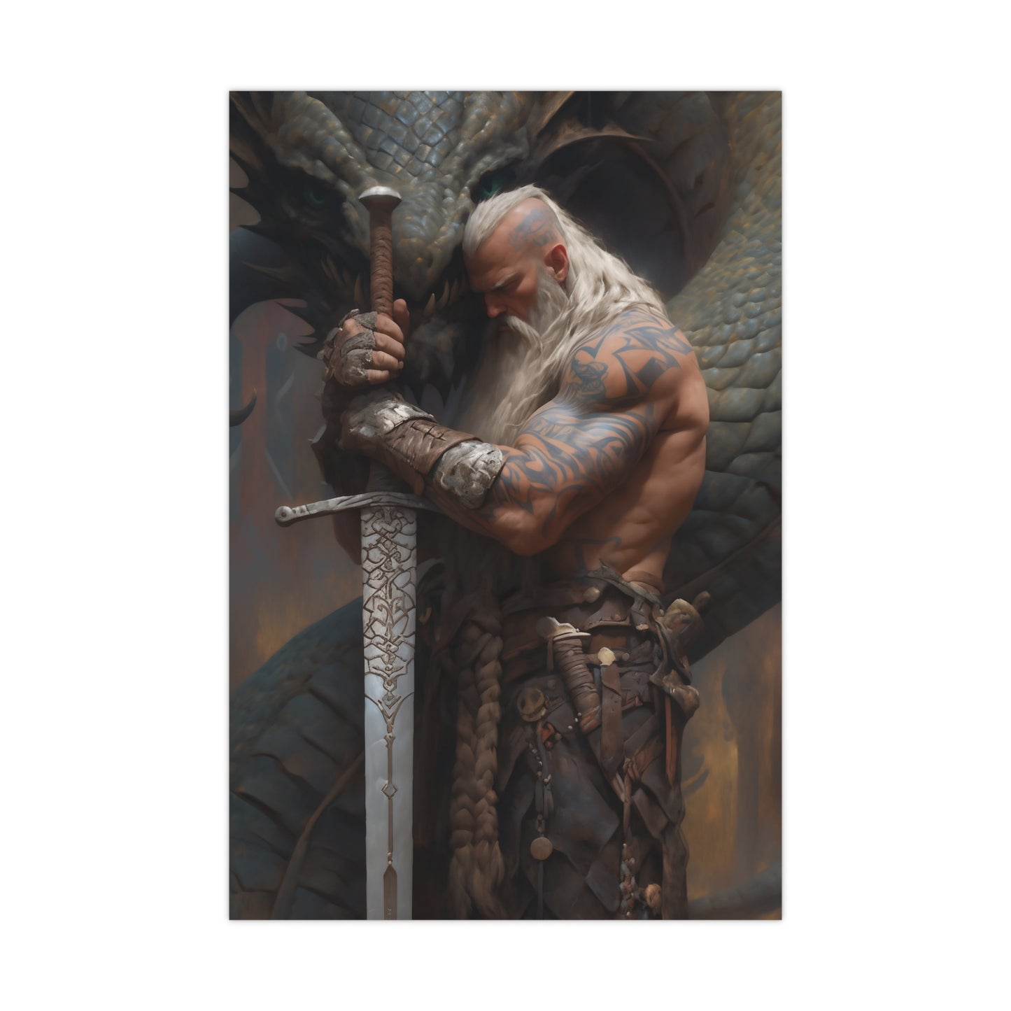 "A Viking And His Dragon" Poster - Print