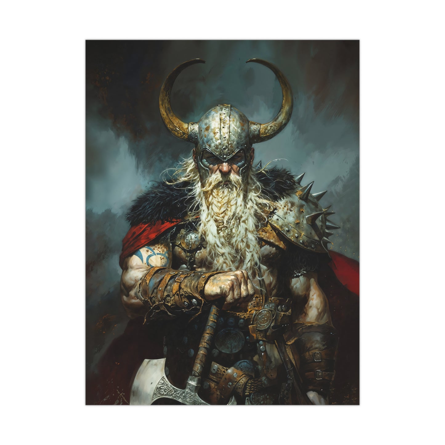 "Battleworn Berserker " Poster - Print