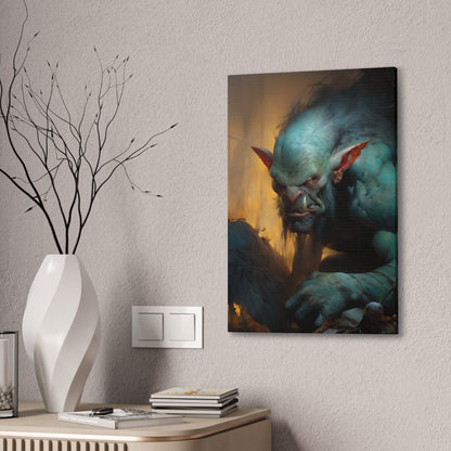 "Hungry Troll" Canvas Stretched, 0.75" - Print