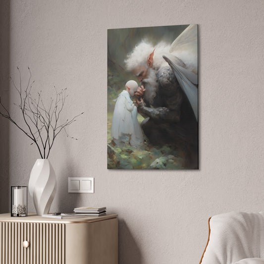 "Morning Prayers" Canvas Stretched, 0.75" - Print