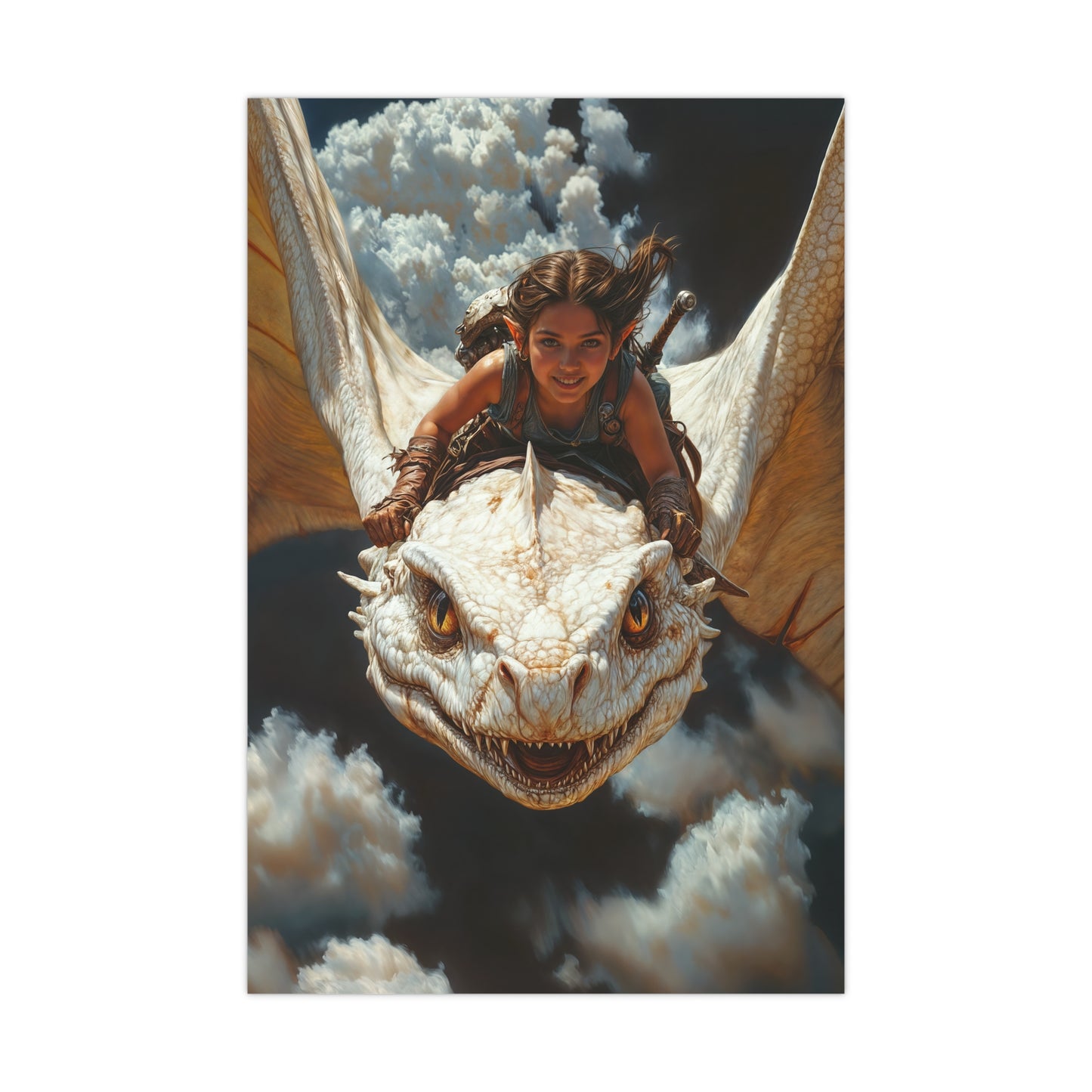 "The Dragon Rider’s Smile" Poster - Print