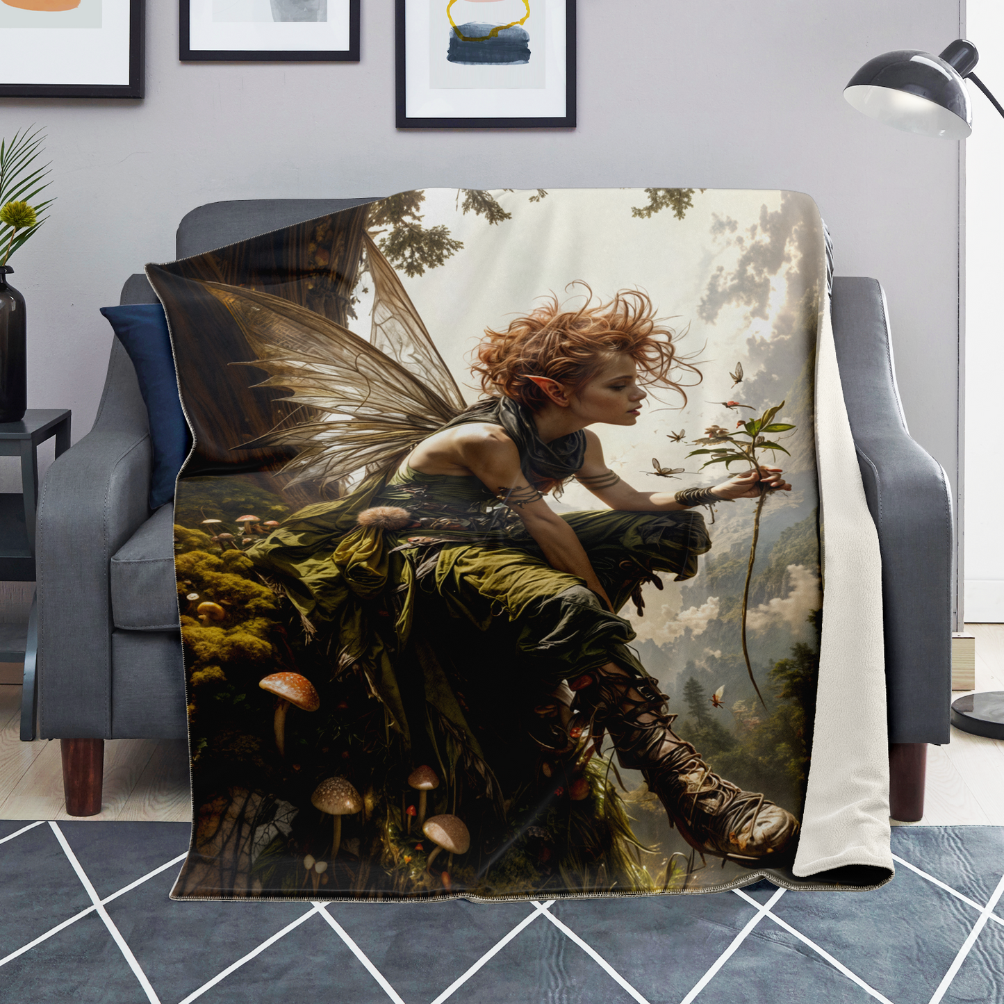 The Woodland Muse Premium Microfleece Blanket