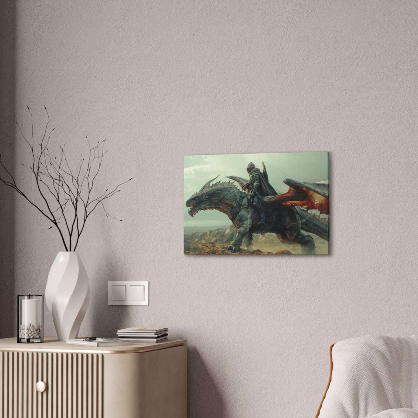 "Dragon Captain"  Canvas Stretched, 0.75" - Print