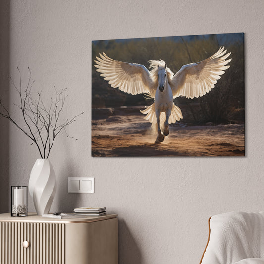 "Pearl Pegasus"  Canvas Stretched, 0.75" - Print