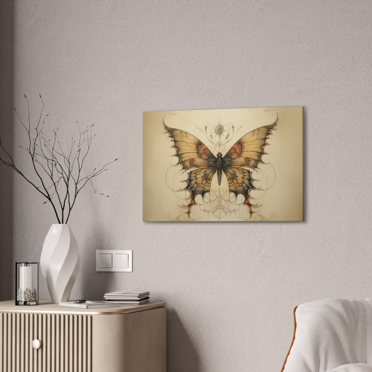 "Dragontailed Butterfly"  Canvas Stretched, 0.75" - Print