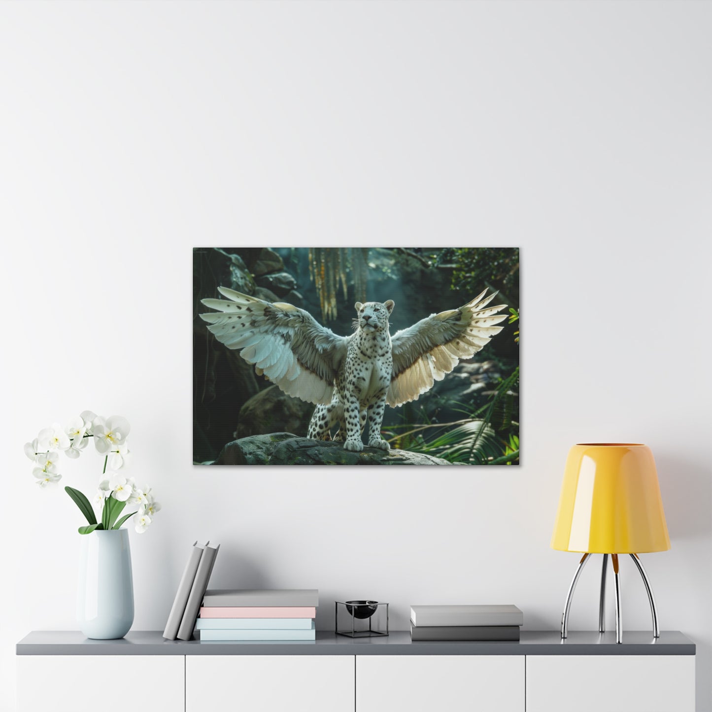 "Winged Panther"  Canvas Stretched, 0.75" - Print