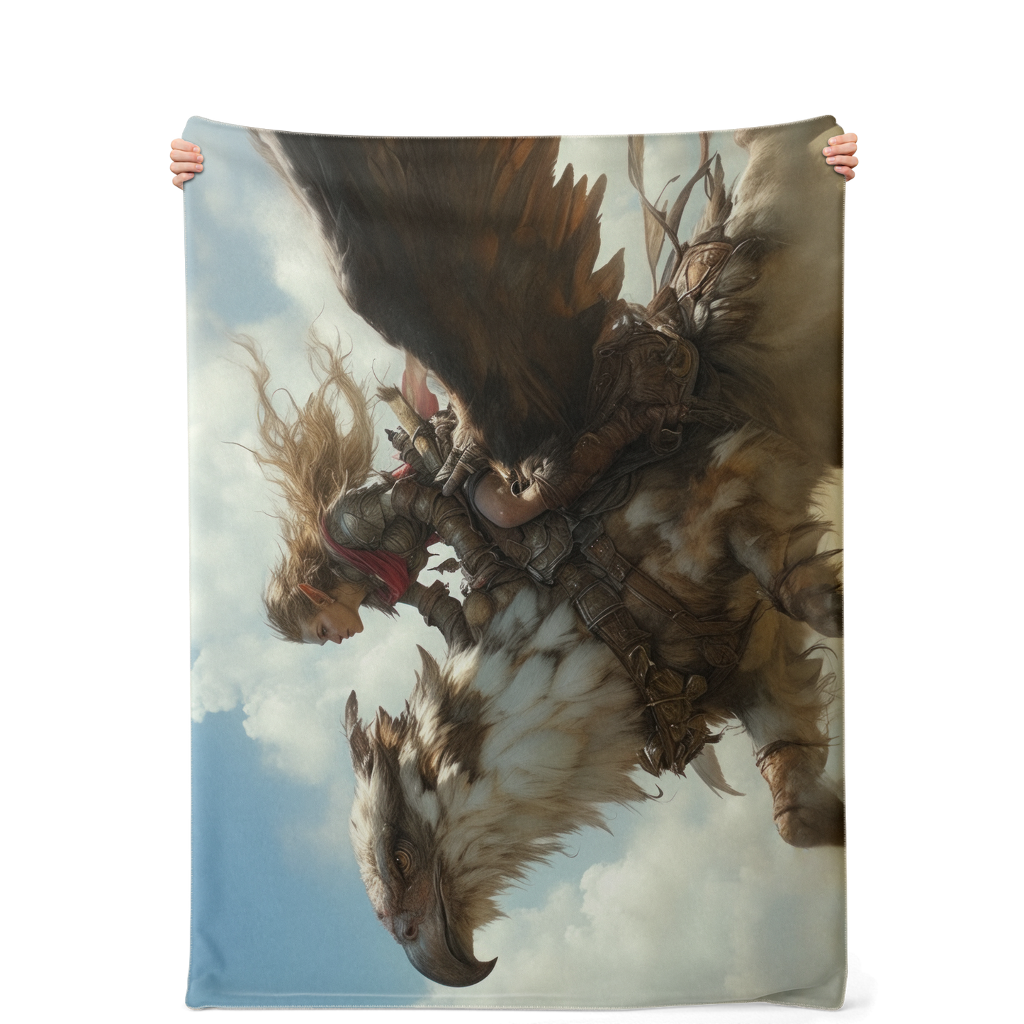 Griffin Rider - Premium Microfleece Blanket