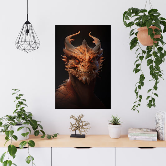 "Dragonfire Draconian" Poster - Print