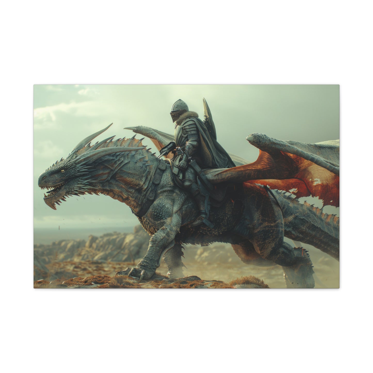 "Dragon Captain"  Canvas Stretched, 0.75" - Print