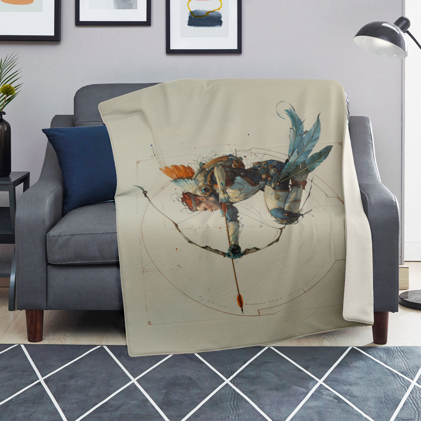 Premium Microfleece Skyborne Archer Blanket