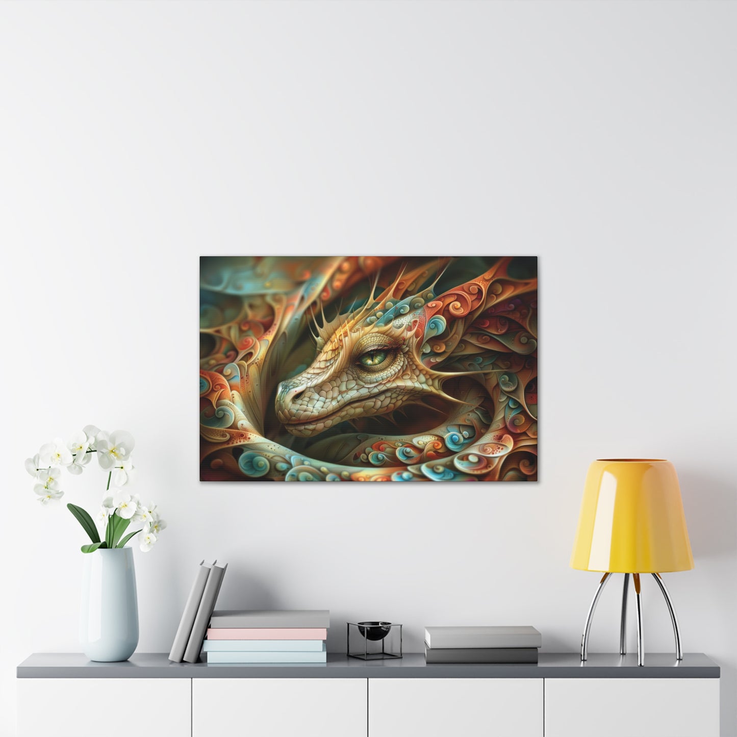 "Spiralwyrm"  Canvas Stretched, 0.75" - Print