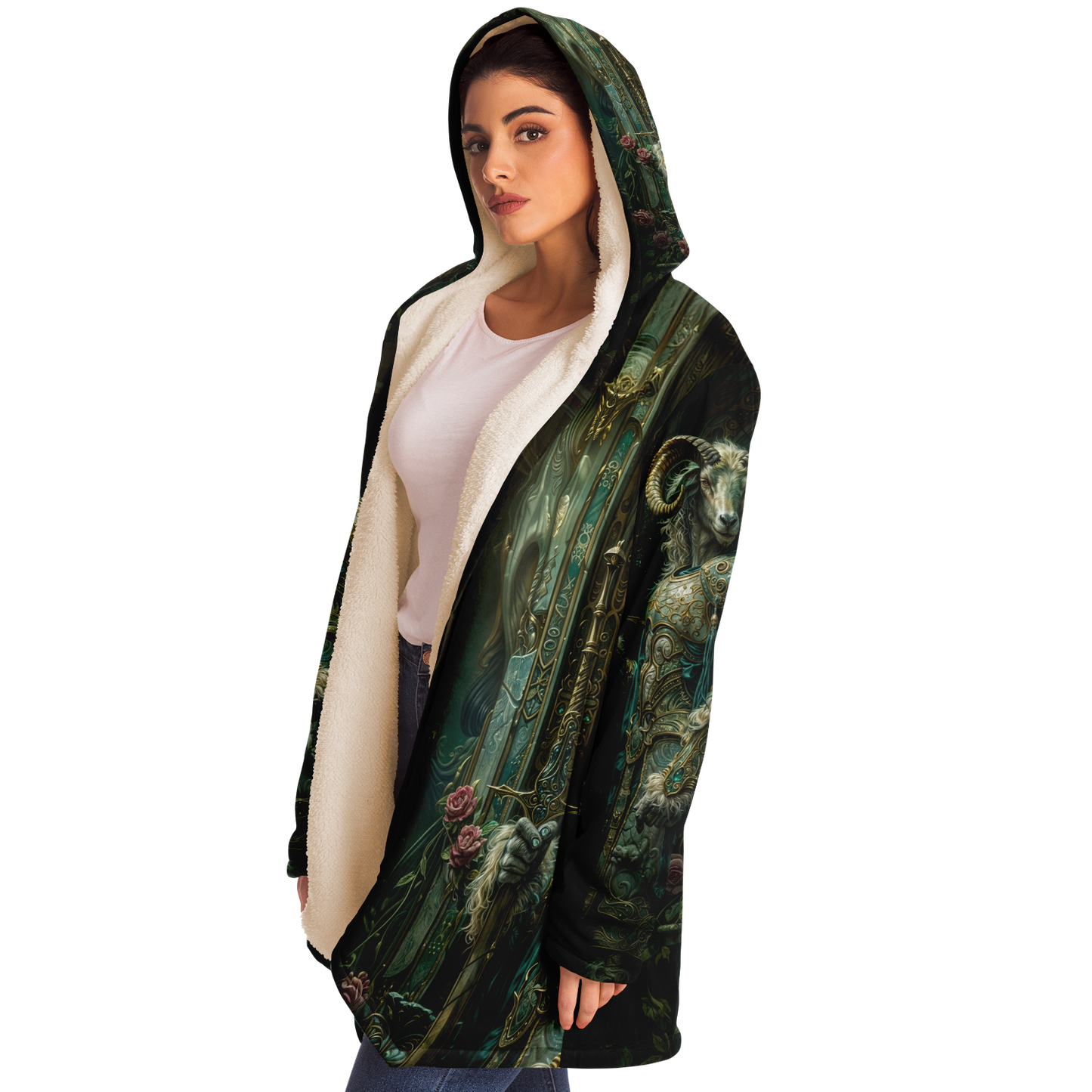 Emerald Oathkeeper Microfleece Cloak