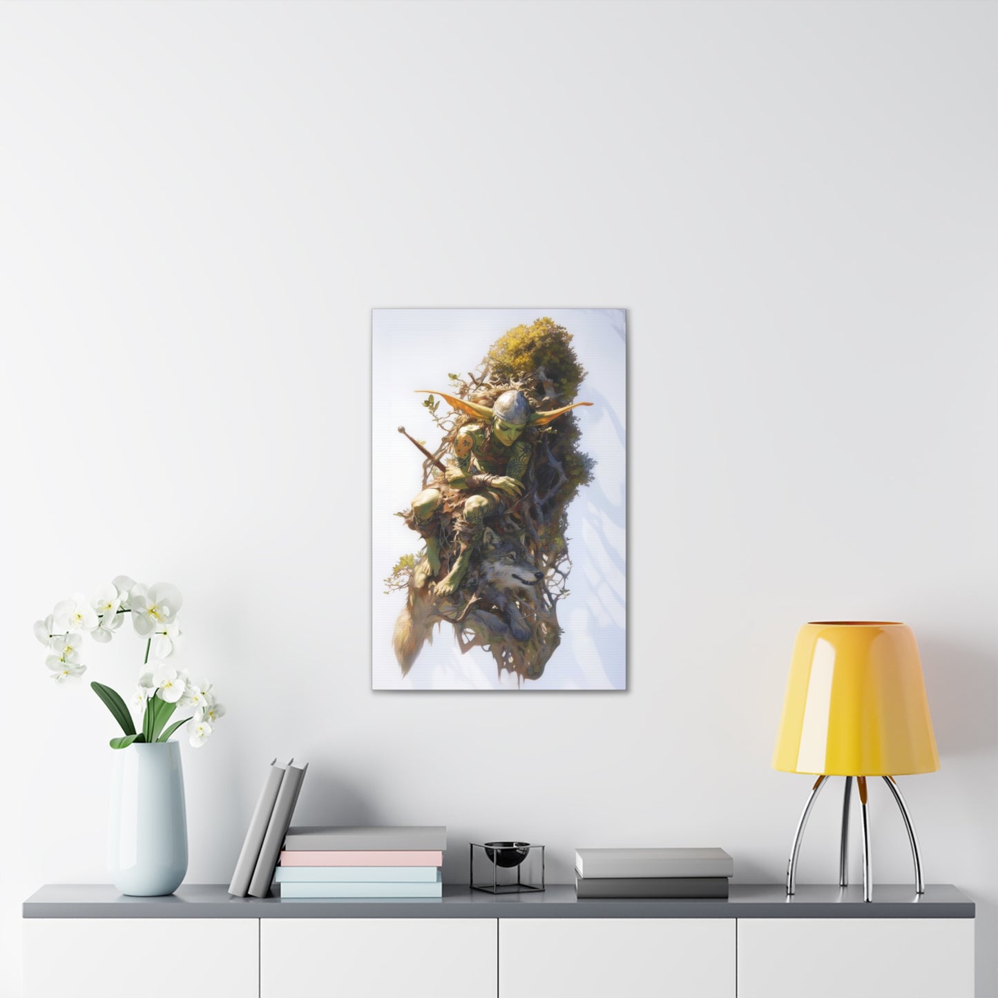 "Floating Gardens Escape" Canvas Stretched, 0.75" - Print