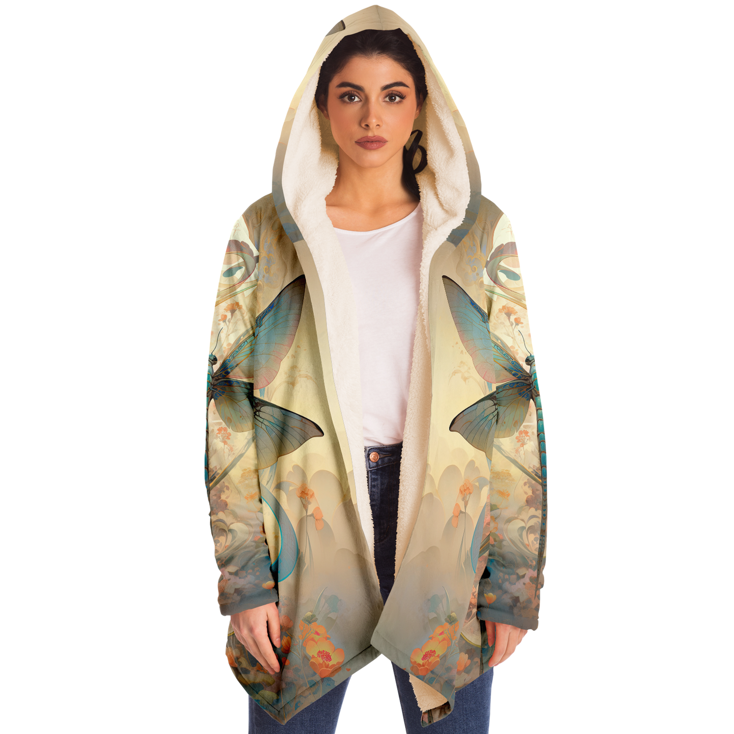 Zen Dragonfly Microfleece Cloak