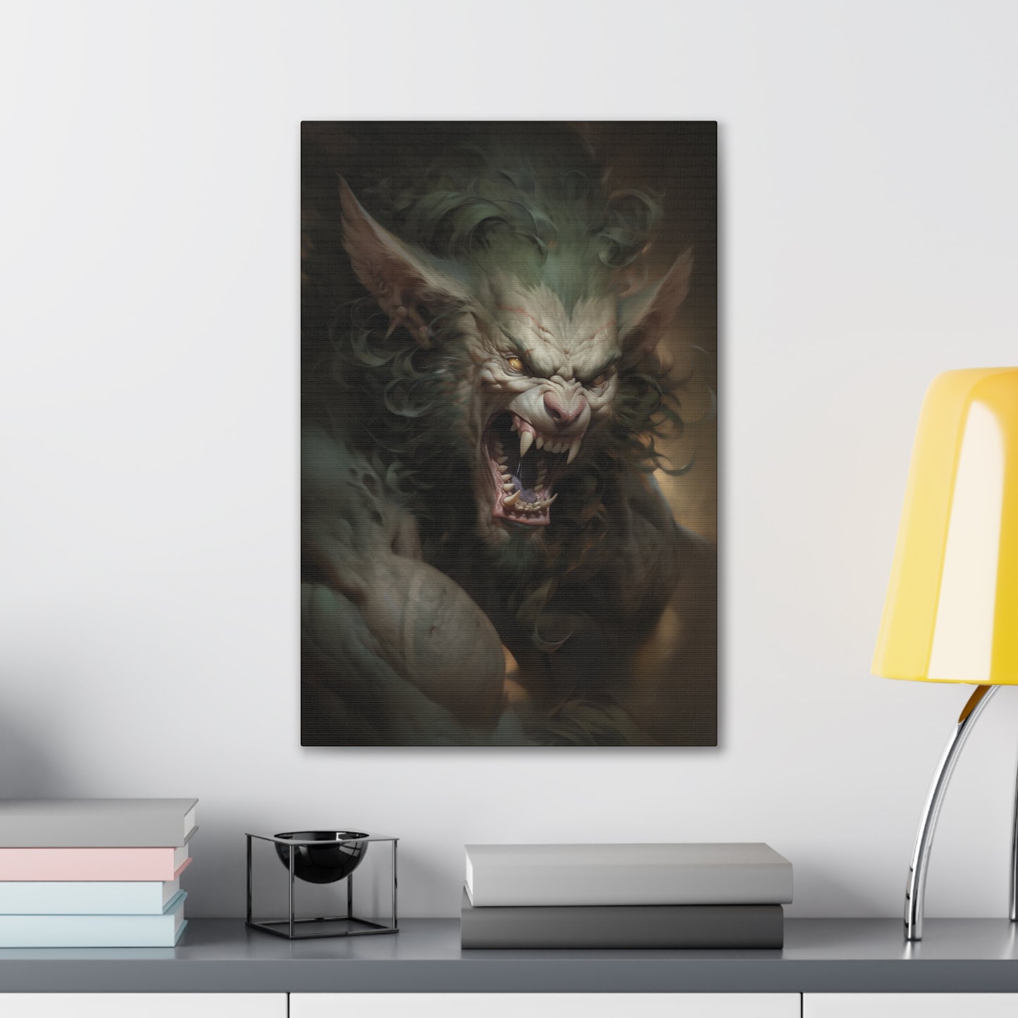 "Werecat" Canvas Stretched, 0.75" - Print