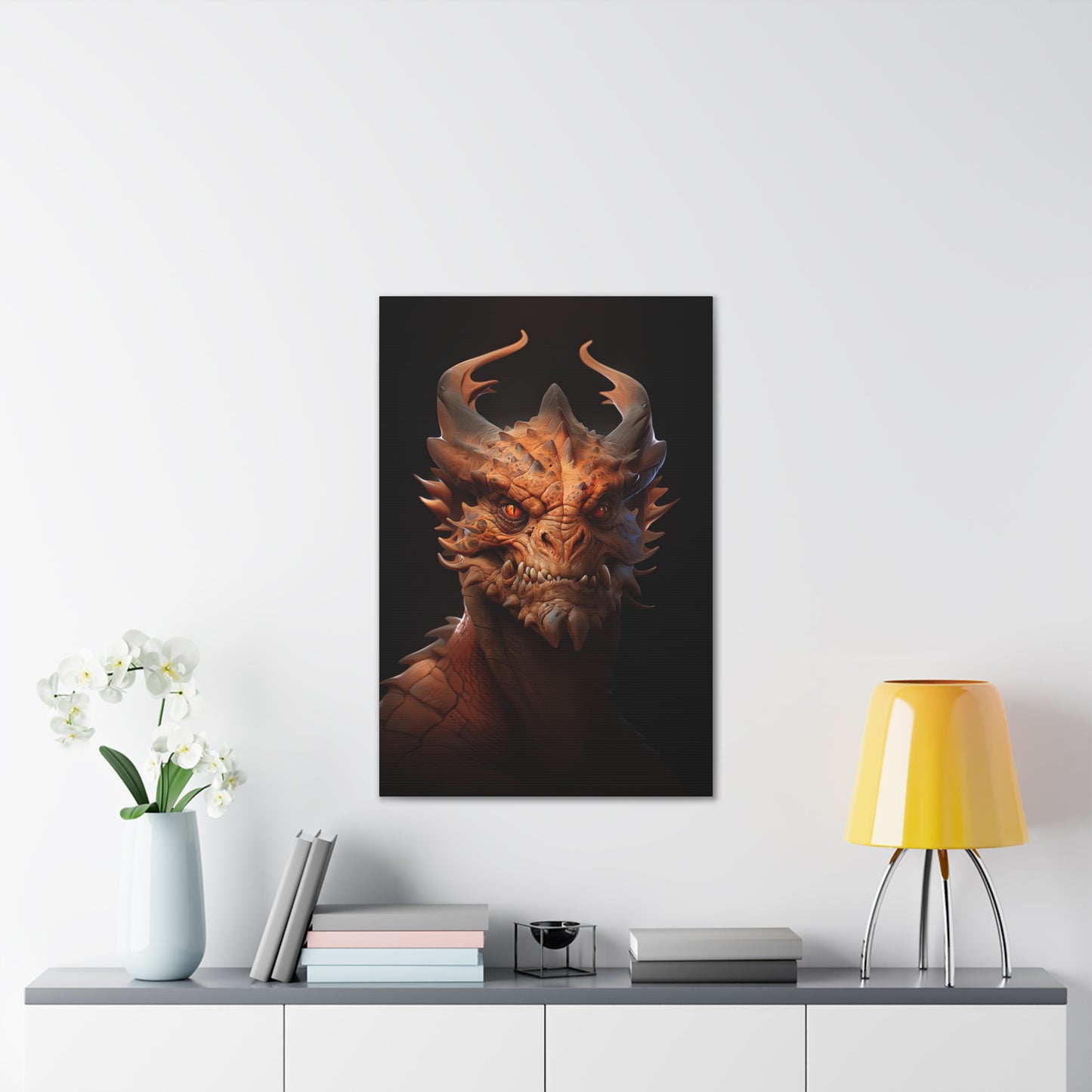 "Dragonfire Draconian" Canvas Stretched, 0.75" - Print