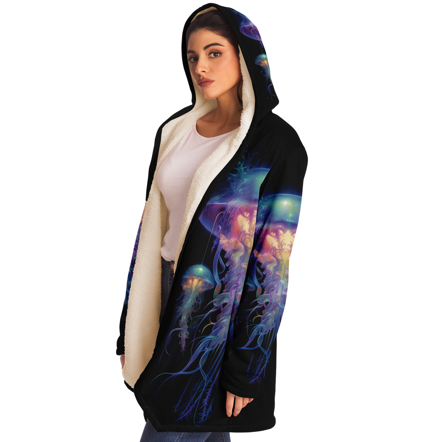 Space Jellyfish Microfleece Cloak