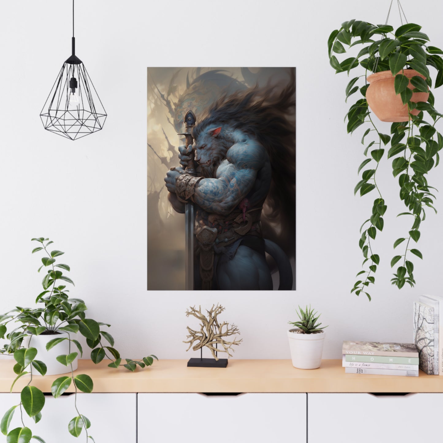 "Werewolf Warrior" Poster - Print