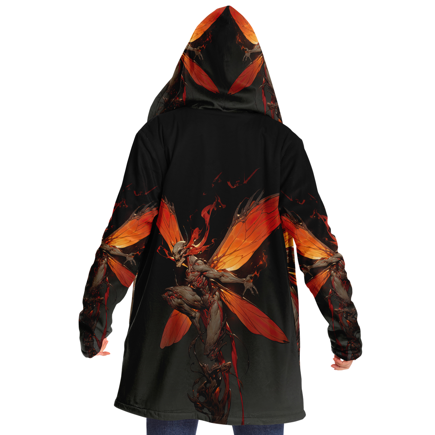 Flaming Dragonspryte Microfleece Cloak