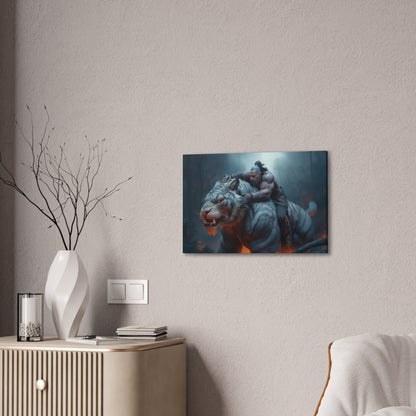 "Tiger Rider"  Canvas Stretched, 0.75" - Print