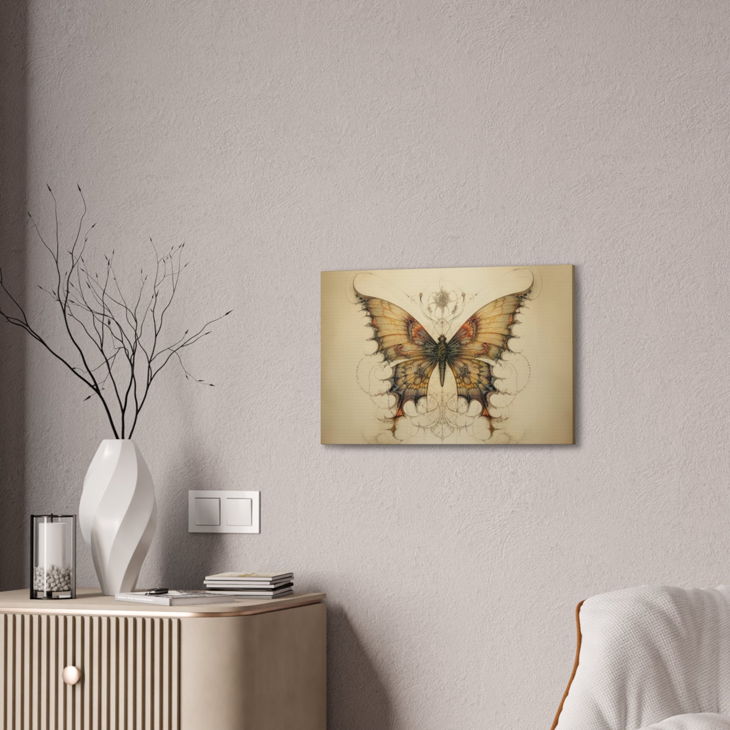 "Dragontailed Butterfly"  Canvas Stretched, 0.75" - Print