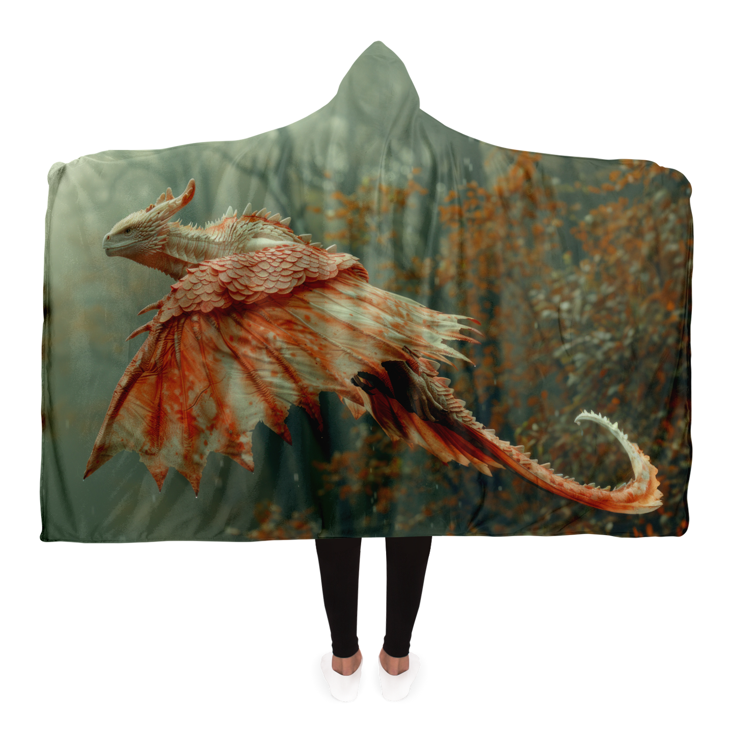 Dragons Flight Hooded Blanket