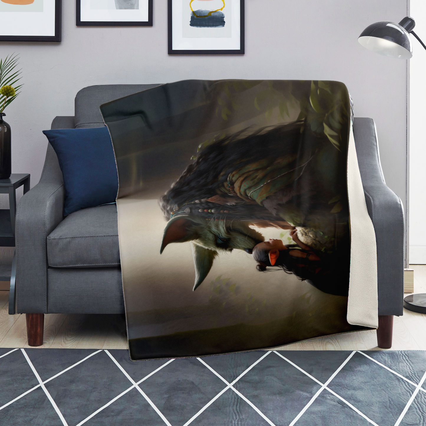 Forest Elders And Fairytales Premium Microfleece Blanket