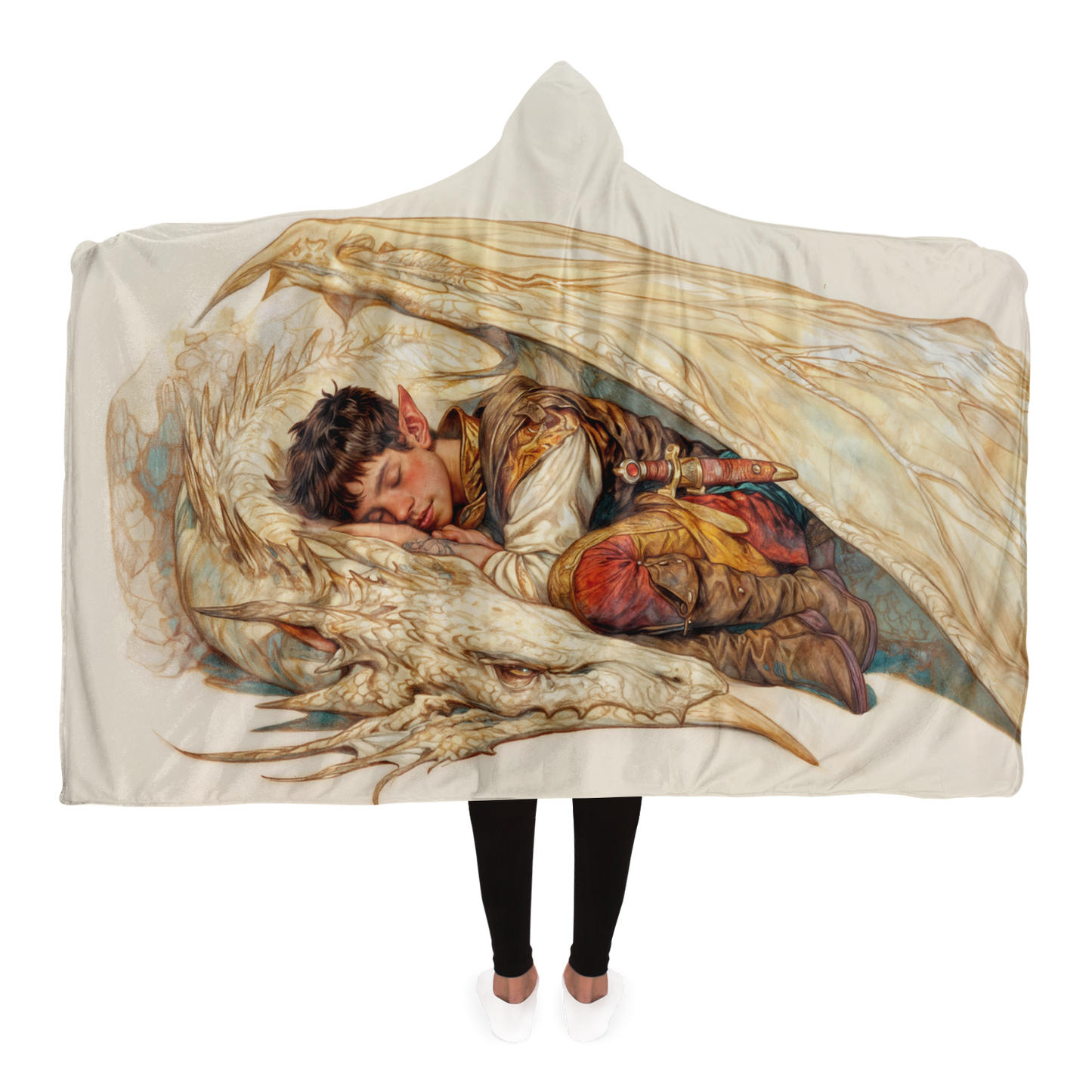 Dragon Guardians Protection Hooded Blanket