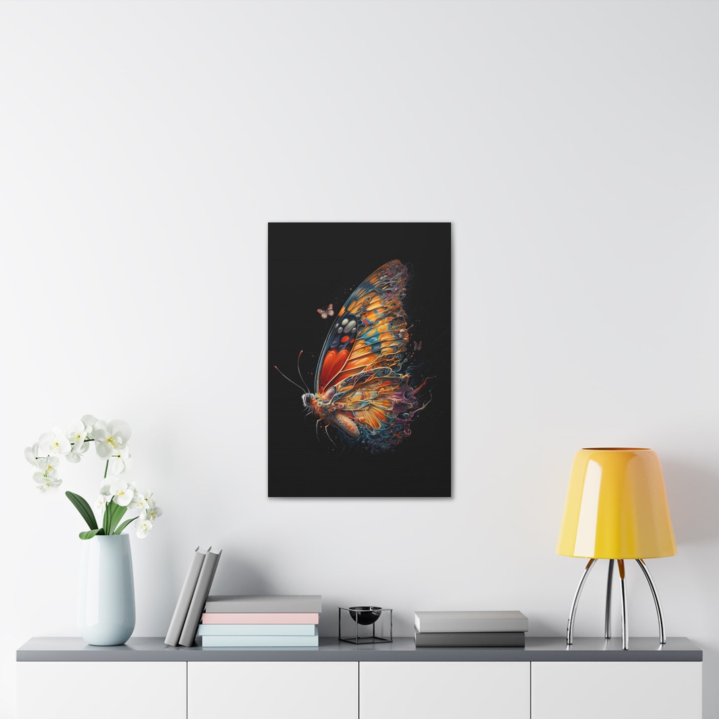 "Liquid Mirage Butterfly" Canvas Stretched, 0.75" - Print