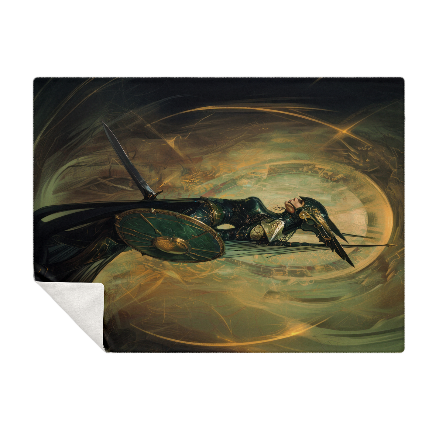 Elite Elven Guardian Premium Microfleece Blanket