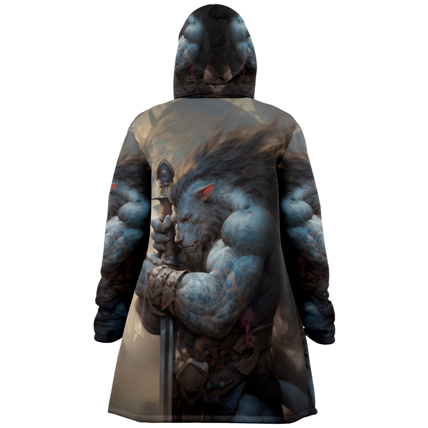 Werewolf Warrior Microfleece Cloak