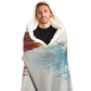 Aqua Fire Pegasus Hooded Blanket