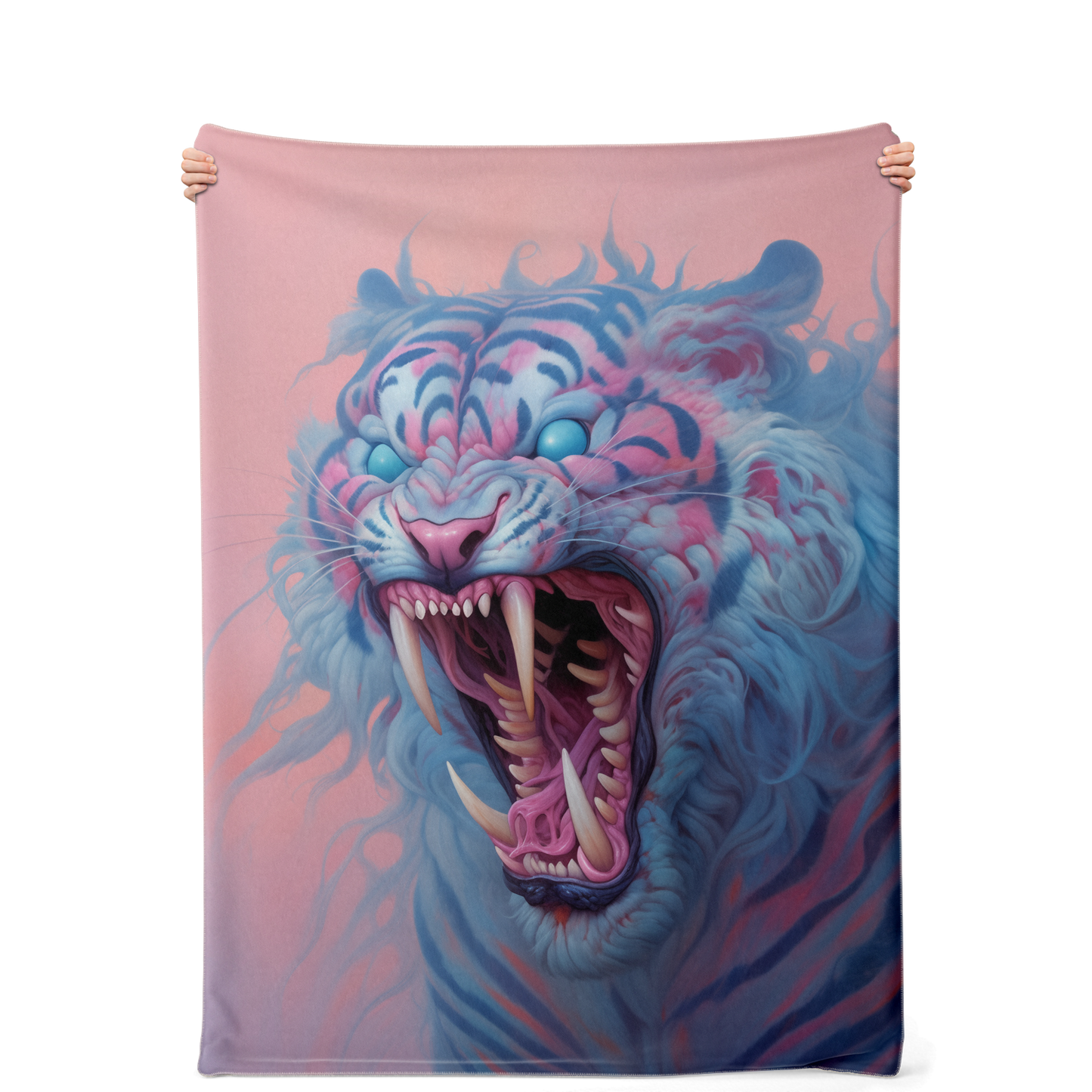 Demon Tiger Premium Microfleece Blanket