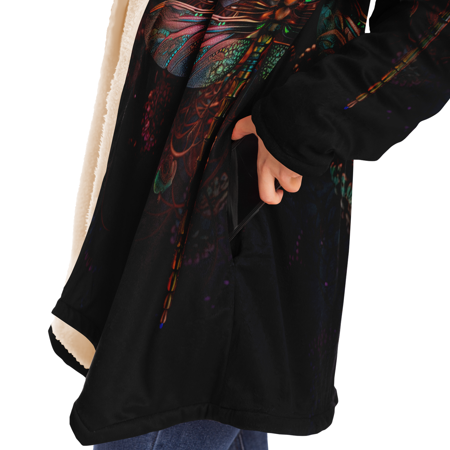 RubyHopper Dragonfly Microfleece Cloak