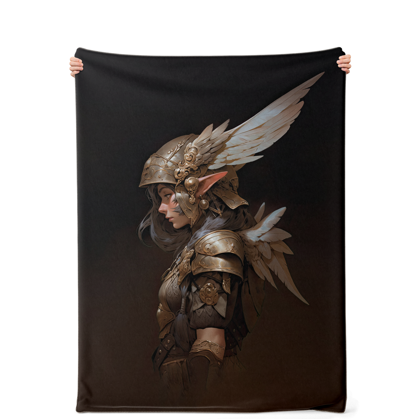 Feather Fae Soldier Premium Microfleece Blanket - AOP