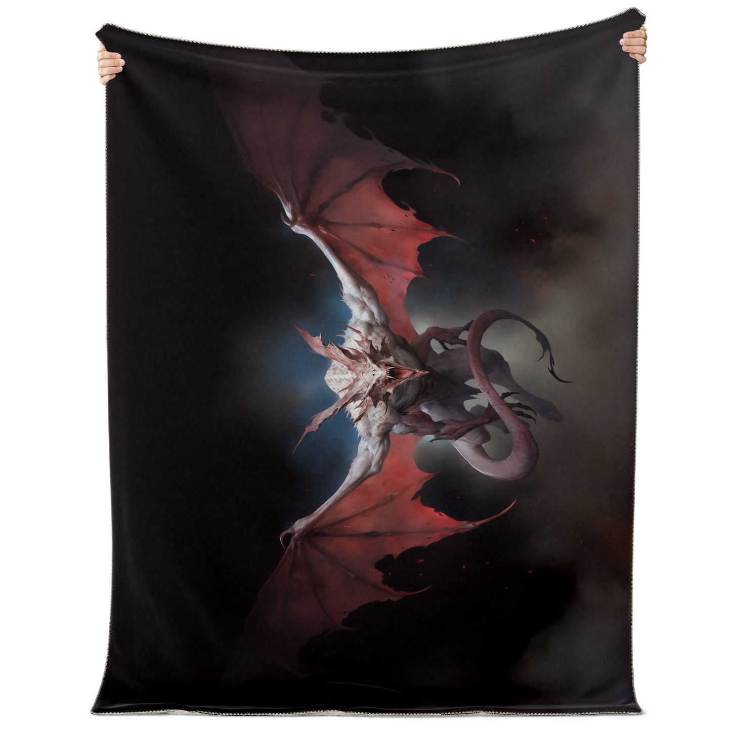 Winged Nightmare Premium Microfleece Blanket