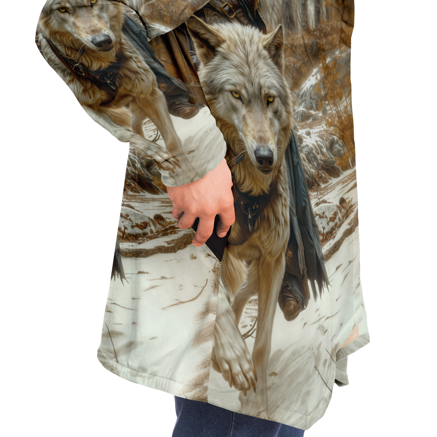 Wolf Rider Microfleece Cloak