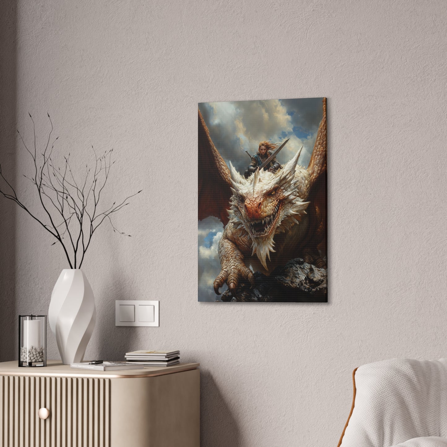 "Skyborn Fury" Canvas Stretched, 0.75" - Print