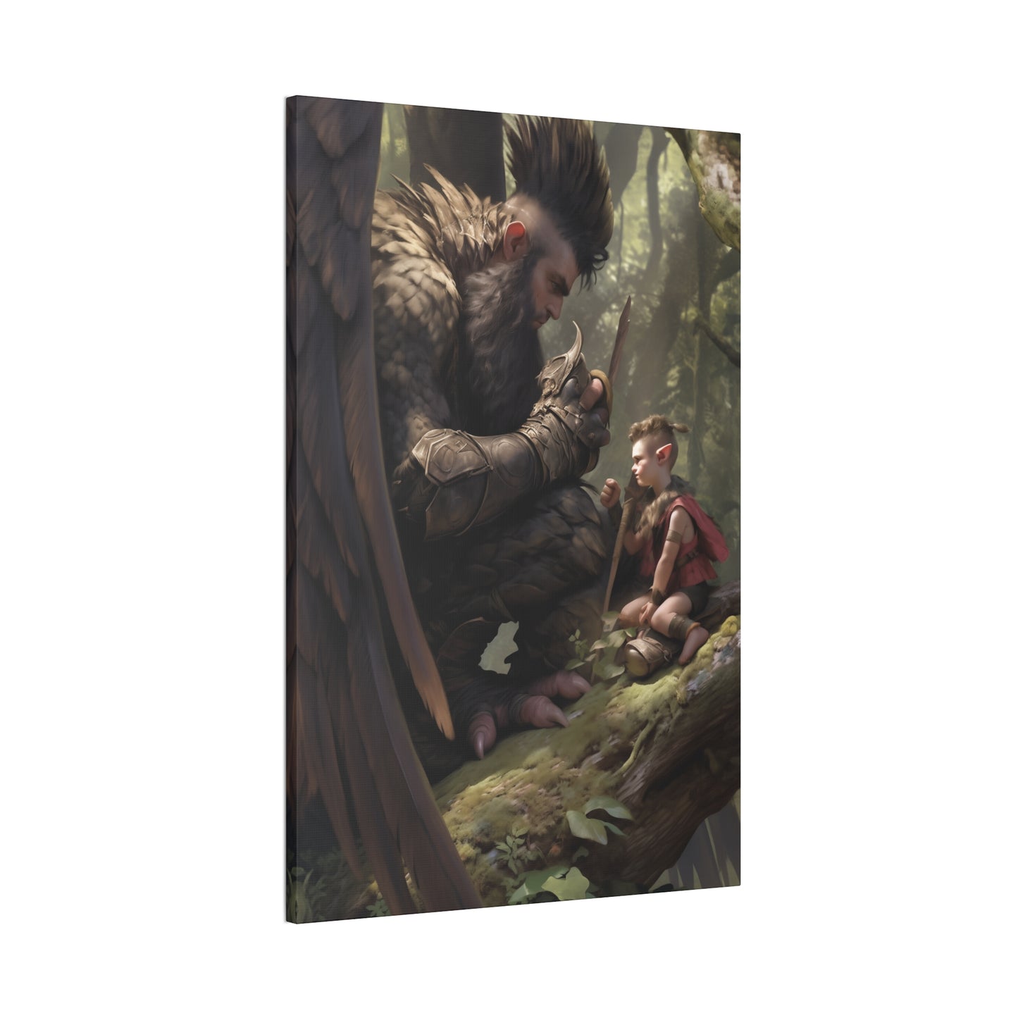 "SkyGuardian's Promise" Canvas Stretched, 0.75" - Print