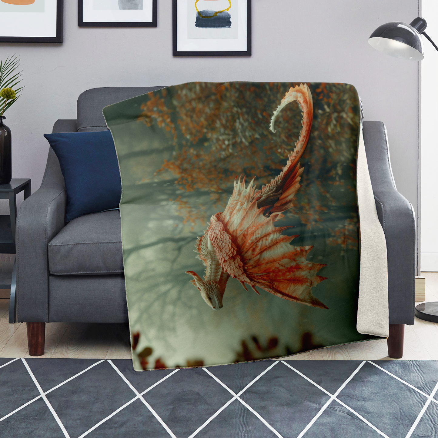 Dragons Flight Premium Microfleece Blanket