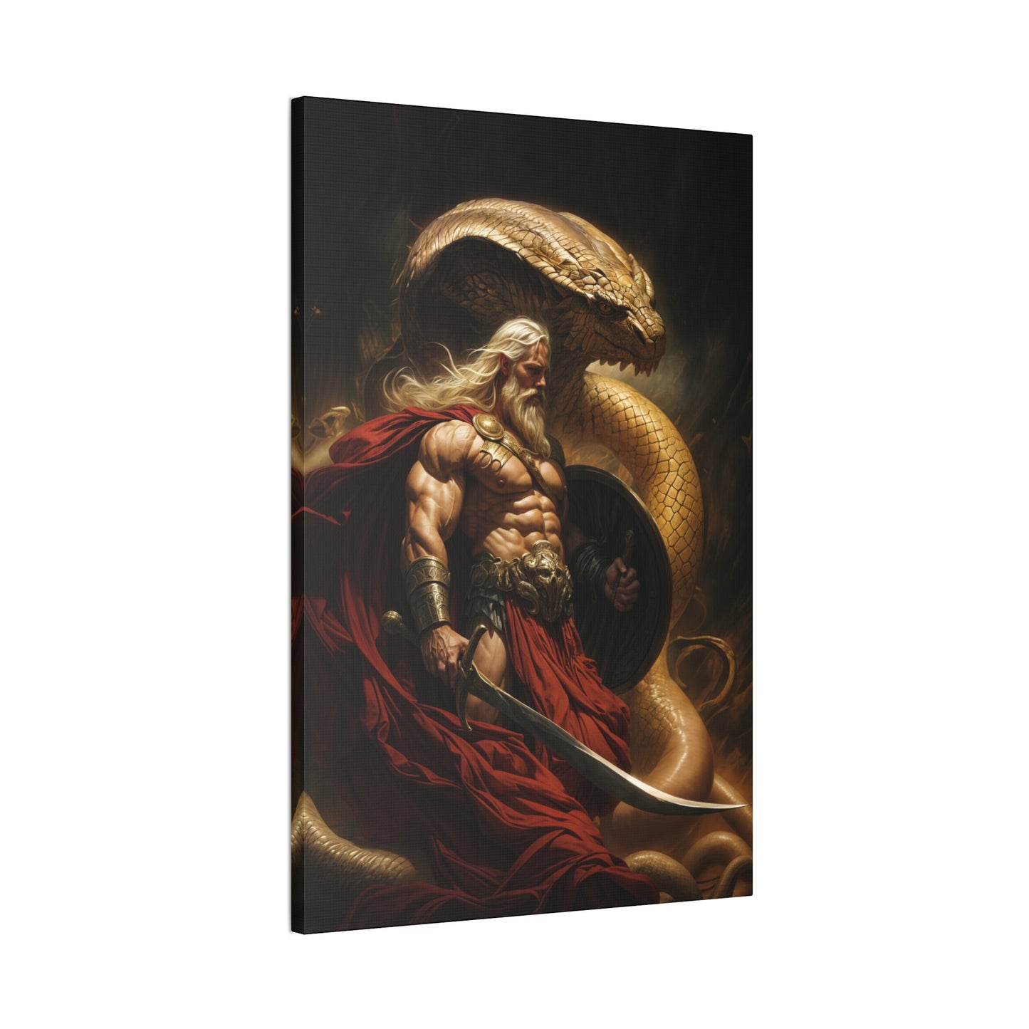 "Serpent King" Canvas Stretched, 0.75" - Print