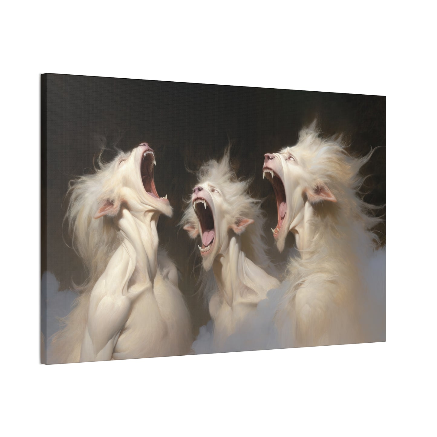 "Albino Werewolf Chorus"  Canvas Stretched, 0.75" - Print