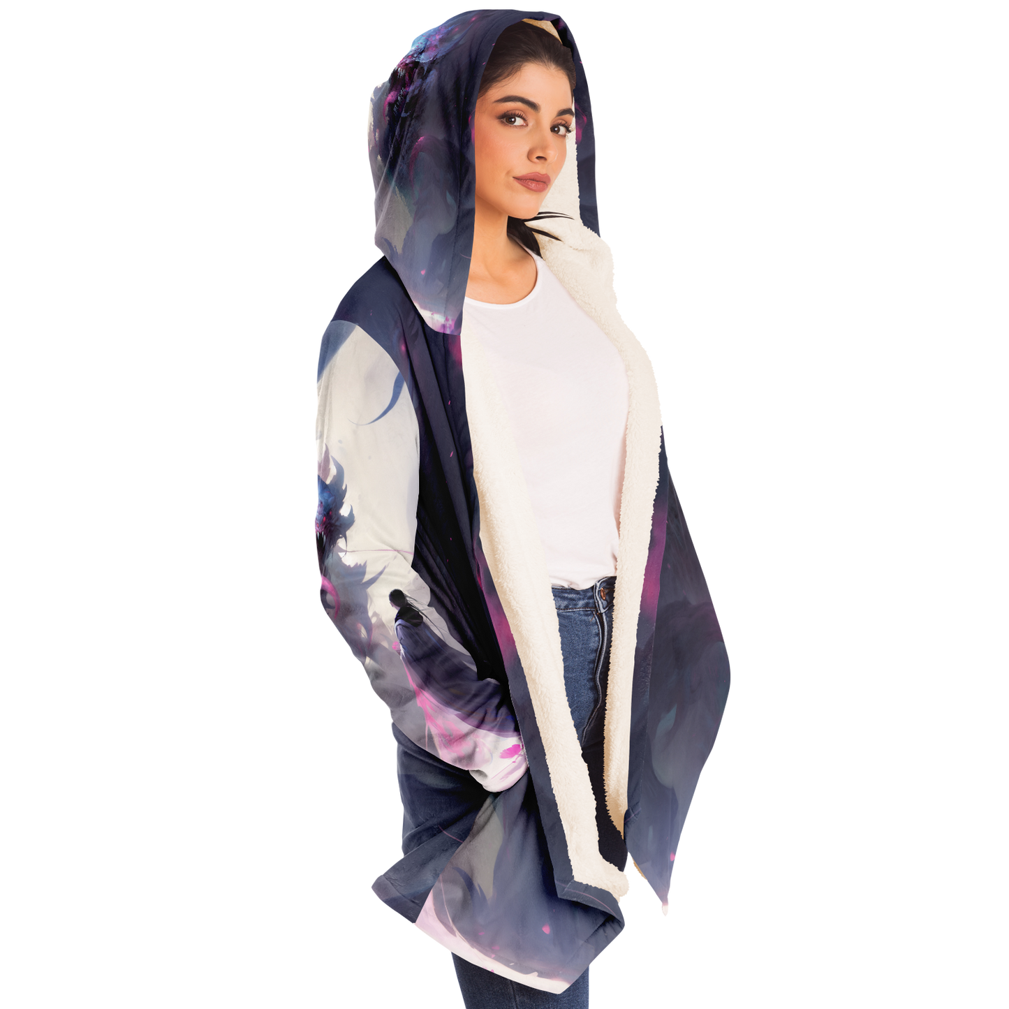 Kraken Of The Void Microfleece Cloak