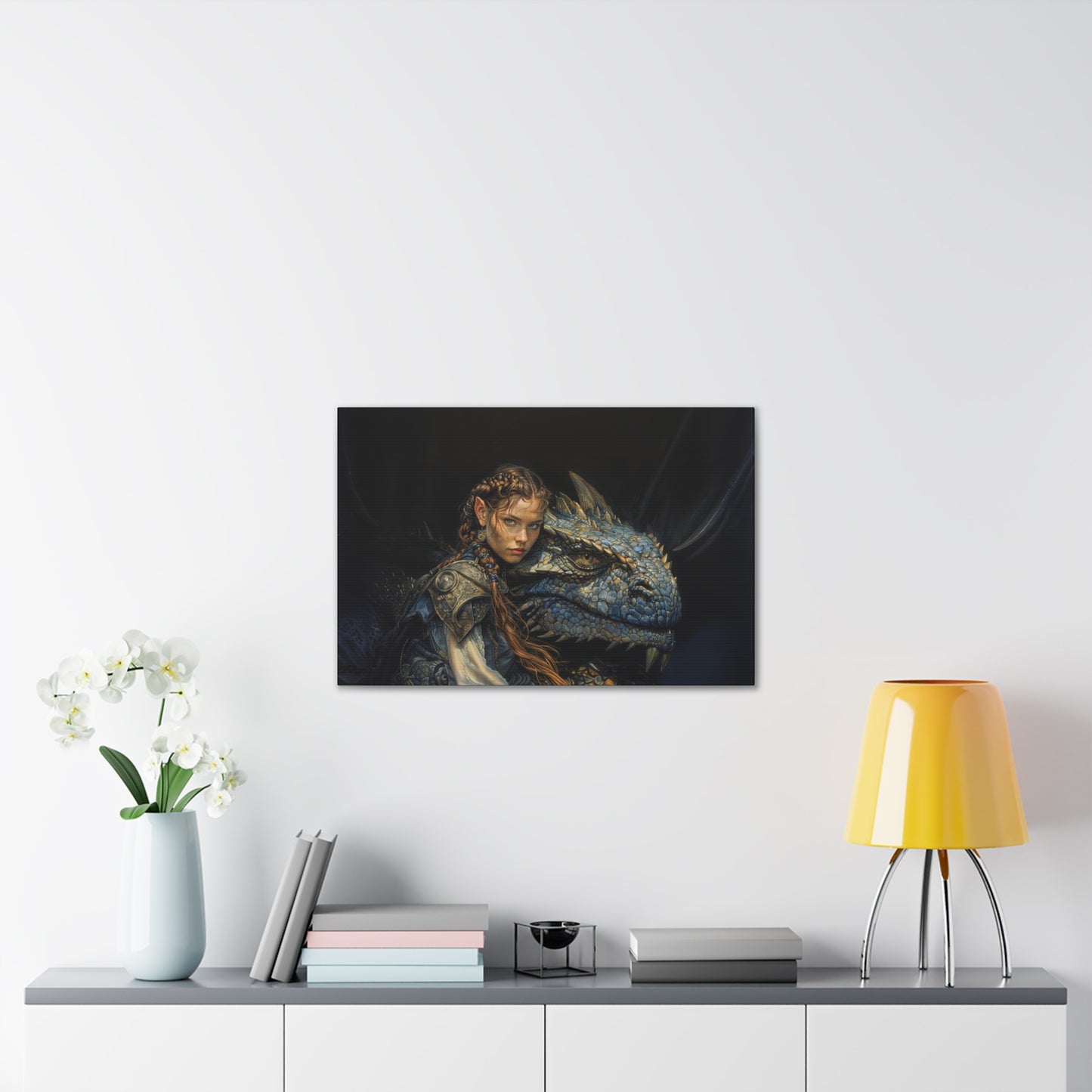 "Bond Of The Dragonrider"  Canvas Stretched, 0.75" - Print