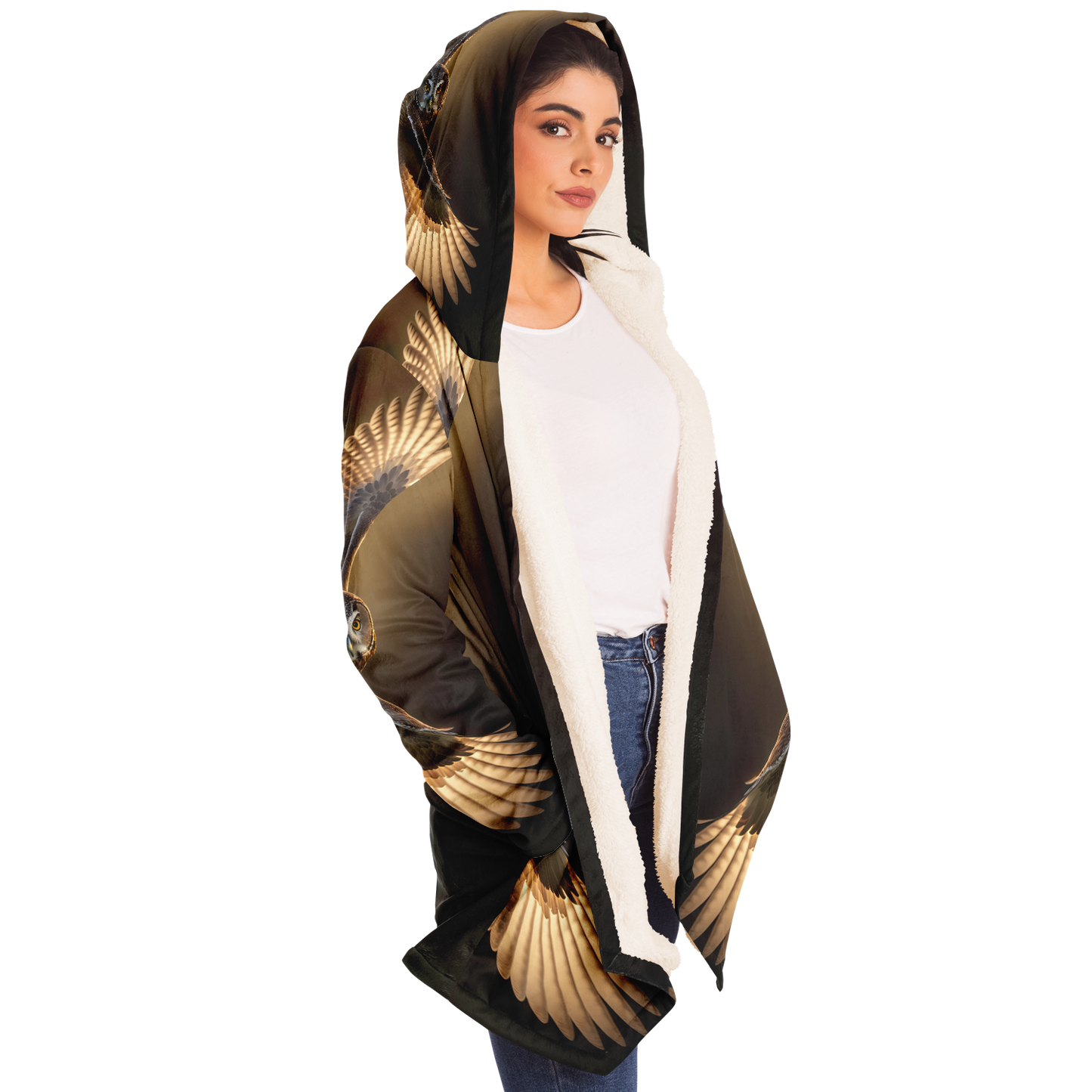 Aerial Twister Owl Microfleece Cloak