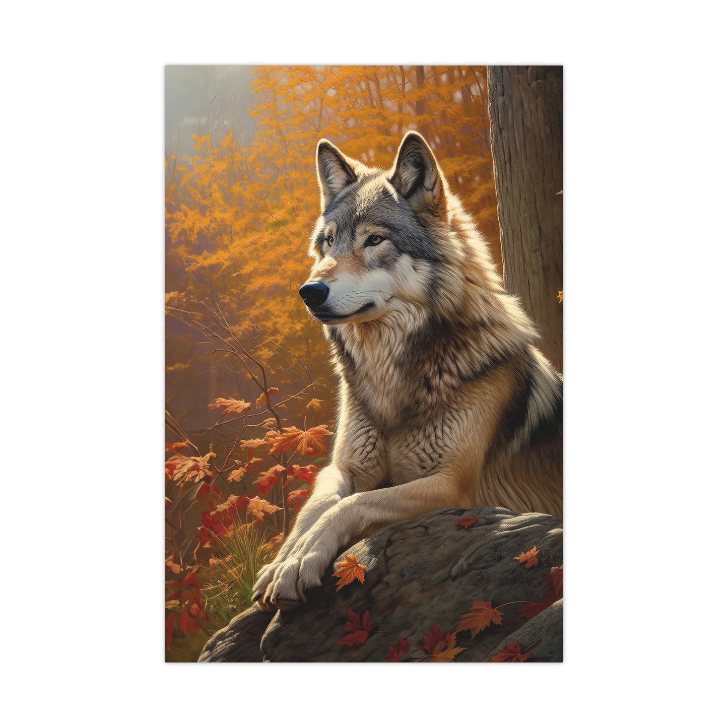 "Watcher Wolf" Poster - Print