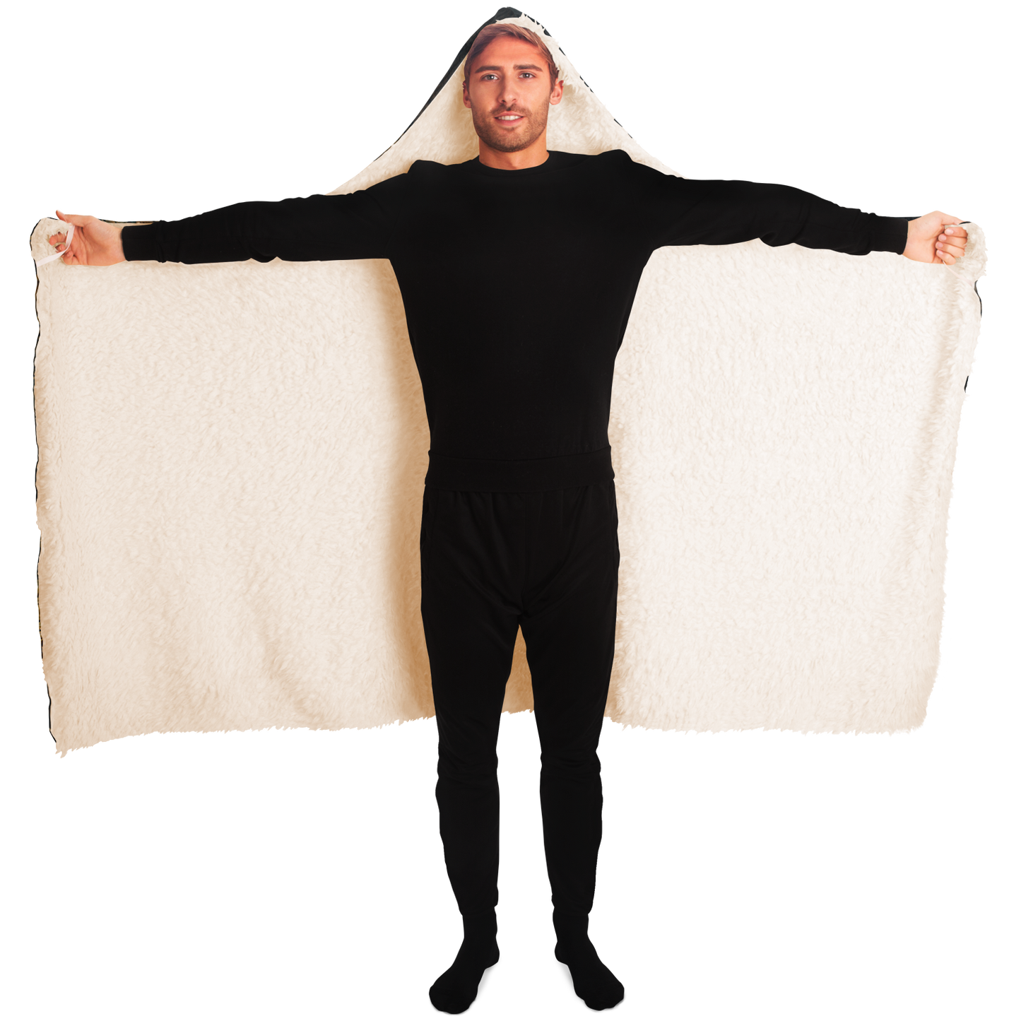 The Ivory King Hooded Blanket