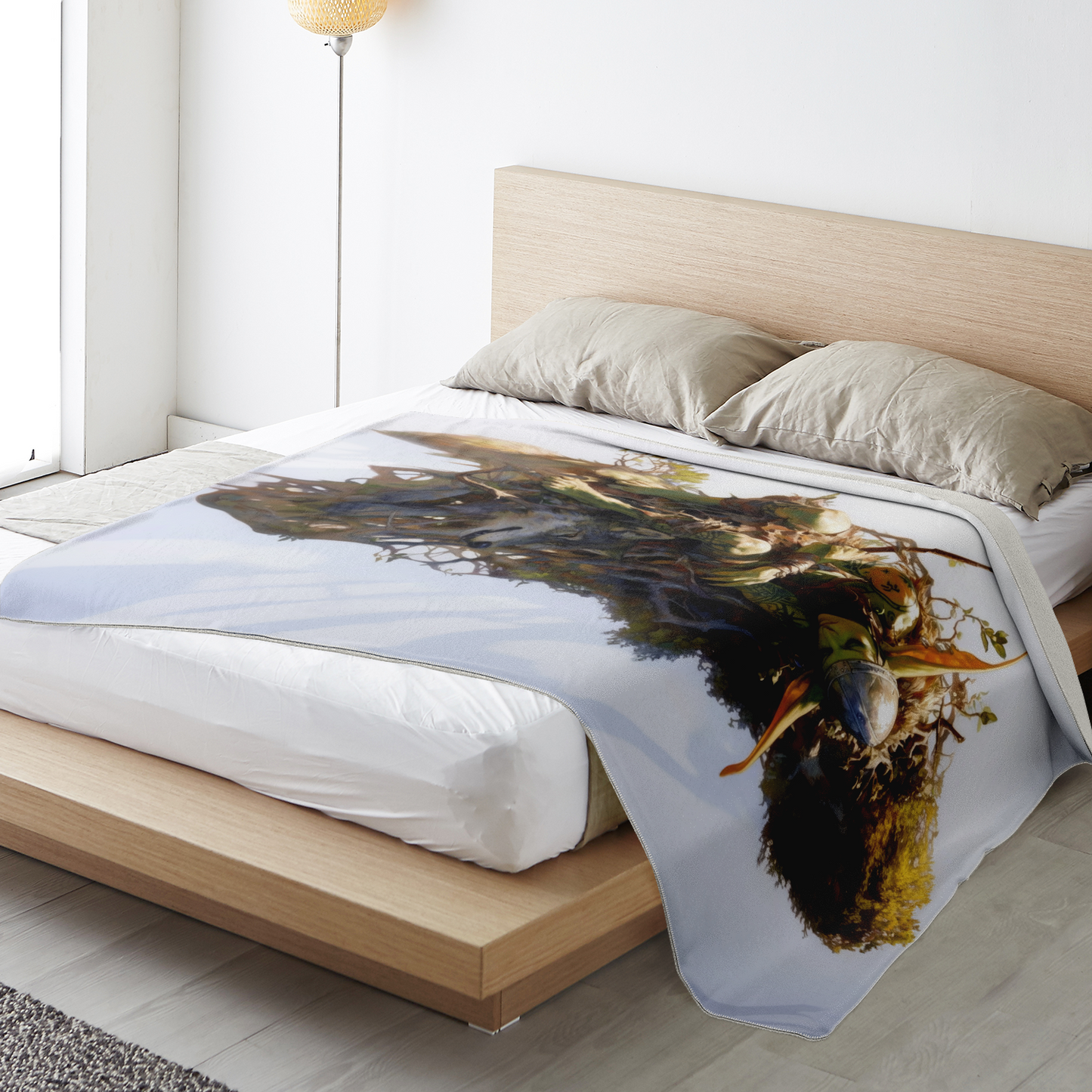 Floating Gardens Escape Premium Microfleece Blanket